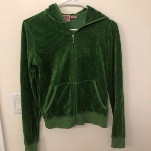 Juicy couture green velour jacket